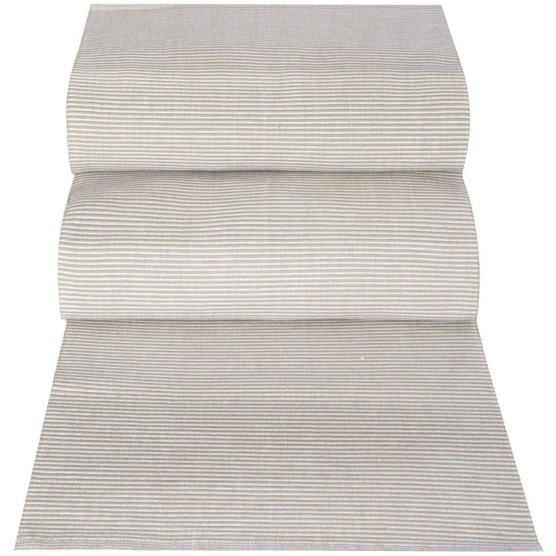Image of Linea Ribbed Canterbury Runner - Beige Beige One Size