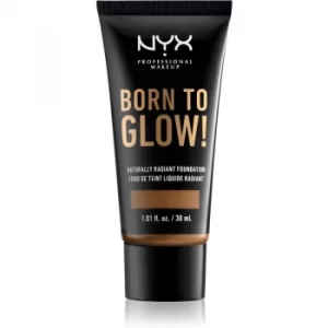 Image of NYX Professional Makeup Born To Glow Illuminating Liquid Foundation Shade 17.5 Sienna 30ml