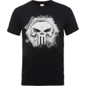 Image of Marvel The Punisher Skull Badge Mens Black T-Shirt - M - Black
