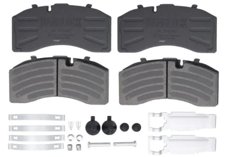 Image of DANBLOCK DB 2915882 Brake pad set Rear Axle Brake Pad Set,disc brake (402)