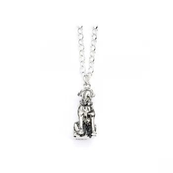 Image of Sterling Silver Fang the Dog Charm Necklace