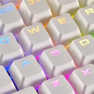 Image of Corsair White Mechanical Keyboard 104/105 Keycap Set for US Layout Boa