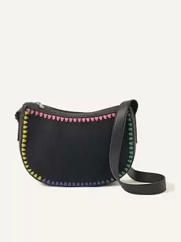 Image of Accessorize Coloured Stitch X Body, Black, Women