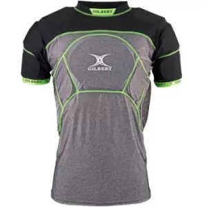 Image of Gilbert Charger X1 Jnr Rugby Shoulder Pads - Grey