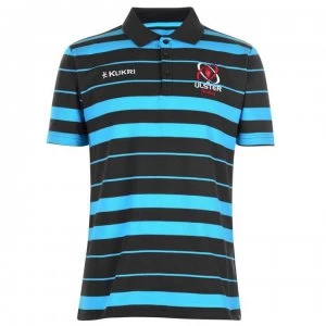 Image of Kukri Ulster TYD Polo Shirt Mens - Asphalt/Fl Blu