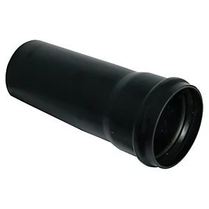 Image of FloPlast SP8B Soil Pipe Single 1m - Black 110mm