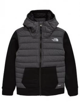 Image of The North Face Boys Mitteleggi Down Hoodie Black Size 6 YearsXs