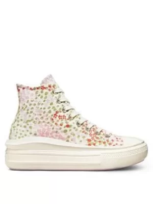 Image of Converse Chuck Taylor All Star Move Hi, Multi, Size 3, Women