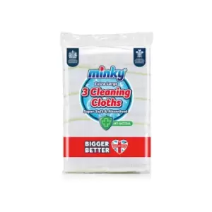Image of Minky - Anti-Bacterial Cleaning Cloths x 3 KK03501030