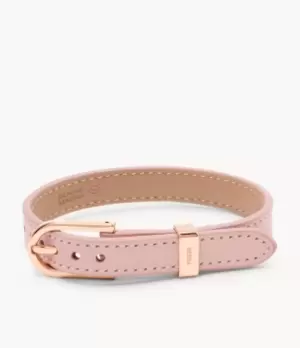 Image of Fossil Women Heritage D-Link Blush Leather Strap Bracelet