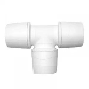 Image of Polypipe PolyMax Equal Tee White 22mm - MAX222 - 150227