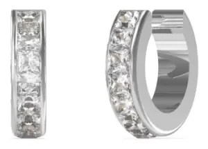 Image of Guess UBE03134JWRHT/U Rhodium Plated 11mm Square Crystal Jewellery