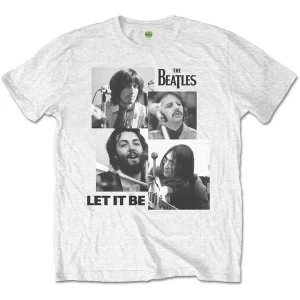 Image of The Beatles - Let it Be Mens Small T-Shirt - White