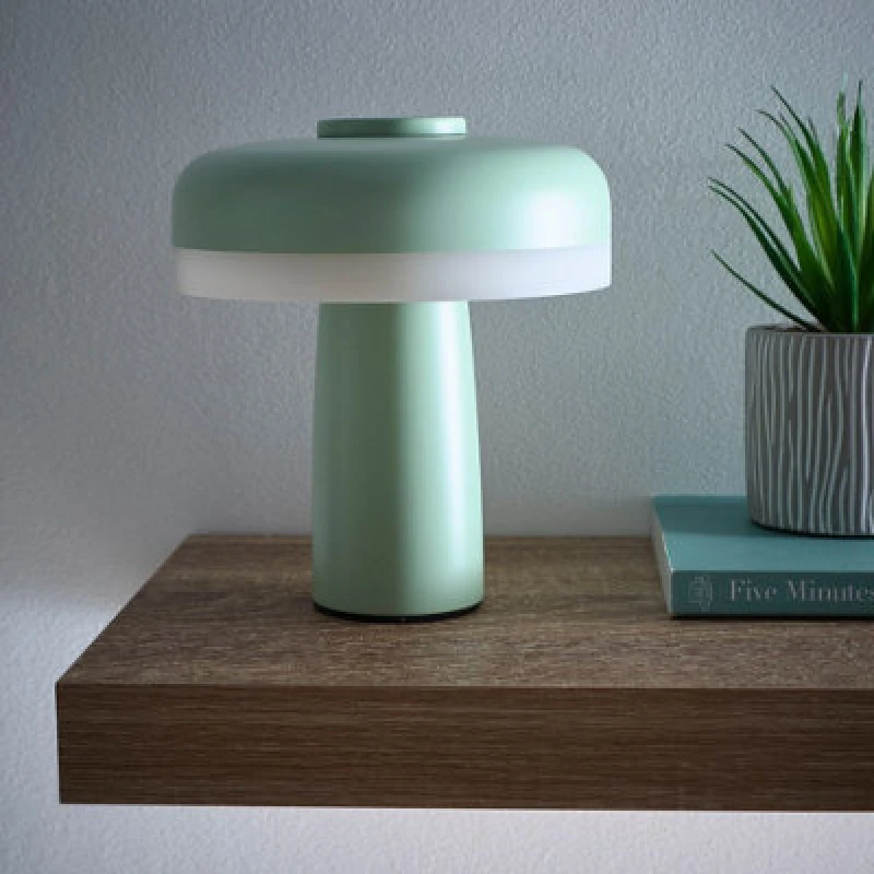 Image of K Living Lyon Green Rechargeable LED Table Lamp Green unisex One Size