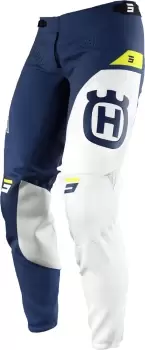 Image of Shot Aerolite Husqvarna Limited Edition Motocross Pants, white-blue-yellow, Size 32, white-blue-yellow, Size 32