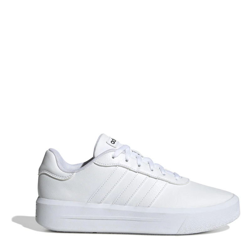 Image of adidas Court Platform Womens Trainers - White White 5.5