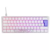 Image of Ducky One 3 Classic 60 USB RGB Mechanical Gaming Keyboard Cherry Silver - Pure White UK Layout