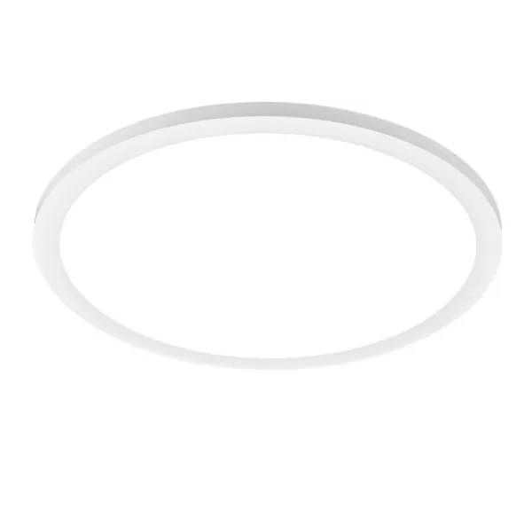 Image of Tiberius Modern Flush Ceiling Light White 4000K