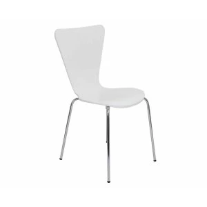 Image of TC Office Picasso Heavy Duty Wooden Canteen Chair, White