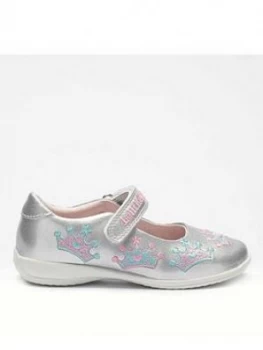 Image of Lelli Kelly Girls Princess Letzia Shoes - Silver, Size 2 Older