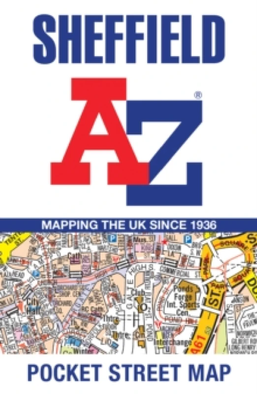 Image of Sheffield A-Z Pocket Street Map. By AZ Maps Books