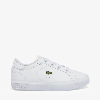 Image of Lacoste Infant Powercourt Trainers - White - UK 8 Toddler