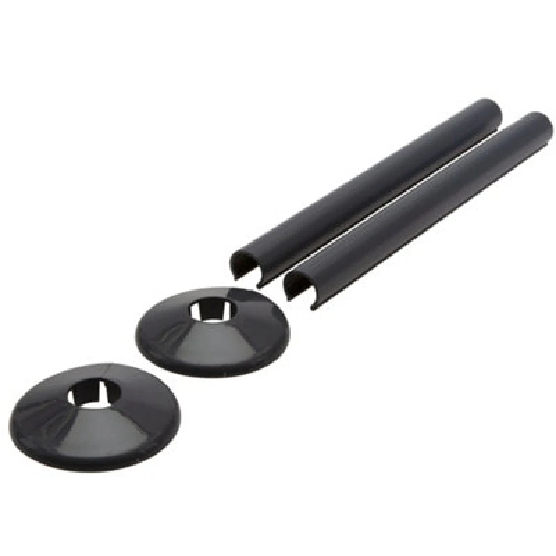 Image of Talon Snappit Anthracite Grey Pipe Sleeve (Dia)15mm, Set Of 2