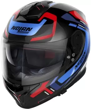 Image of Nolan N80-8 Ally N-Com Helmet, black-red-blue, Size S, black-red-blue, Size S