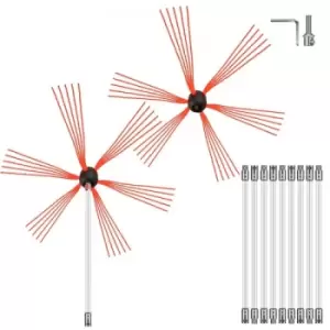 Image of Chimney Sweep Kit Chimney Cleaning Kit 33ft Sooteater Chimney Cleaning Kit