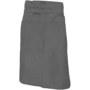 Image of SOLS Unisex Greenwich Apron / Barwear (ONE) (Dark Grey) - Dark Grey