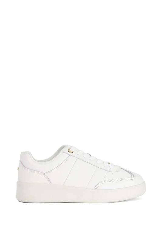 Image of Dune London Womens 'Enticing' Trainers in White Size: 5 White Female 5