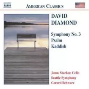 Image of David Diamond - Symphony No. 3, Psalm, Kaddish (Schwarz, Starker, Seattle So) CD Album - Used