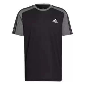 Image of adidas Essentials M lange T-Shirt Mens - Black / Black Melange
