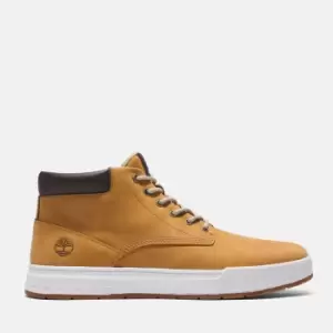 Image of Timberland Maple Grove Leather Chukka For Men In Yellow, Size 6.5