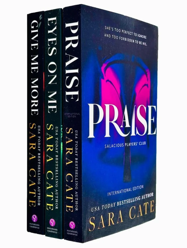 Image of Salacious Players Club Series 3 Book Set Praise Eyes On Me Give Me More Romance Novel Sara Cate Books