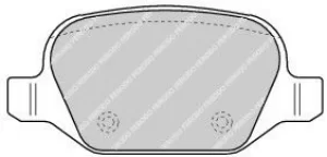 Image of Ferodo FDB1349 Brake Pad Set Rear Axle Premier Car