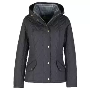 Image of Barbour Womens Millfire Quilt Navy/Classic 8