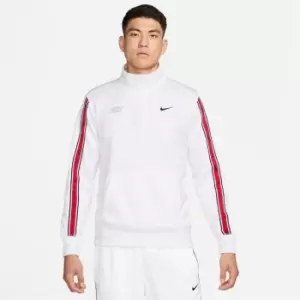 Image of Nike Sportswear Repeat Mens Half Zip Top - White