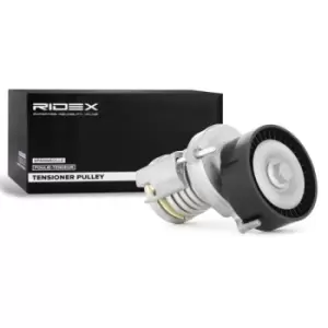 Image of RIDEX Tensioner Pulley 310T0017 Tensioner Pulley, v-ribbed belt VW,AUDI,SKODA,Golf IV Schragheck (1J1),Golf V Schragheck (1K1),POLO (9N_)