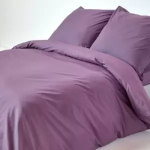 Image of Grape Continental Egyptian Cotton Duvet Cover Set 200 Thread Count, 240 x 220cm - Grape - Grape - Homescapes