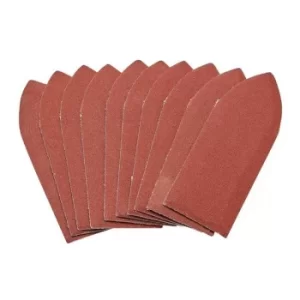 Image of Draper Hook and Loop Aluminium Oxide Sanding Sheets, 32 x 92mm, 240 Grit (Pack of 10)