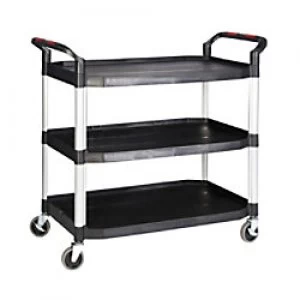 Image of GPC Shelf Trolley Black Lifting Capacity Per Shelf: 50kg 515mm x 1010mm x 990mm