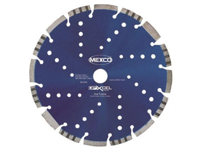 Image of Mexco Dpxcel23022 Xcel Grade Dual Purpose Diamond Blade 230 X 22mm Mexdpxl23022