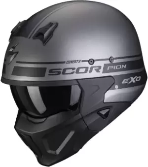 Image of Scorpion Covert-X Tussle Helmet, black-grey Size M black-grey, Size M
