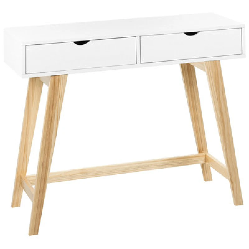 Image of Beliani Minimalist Console Table Sully White