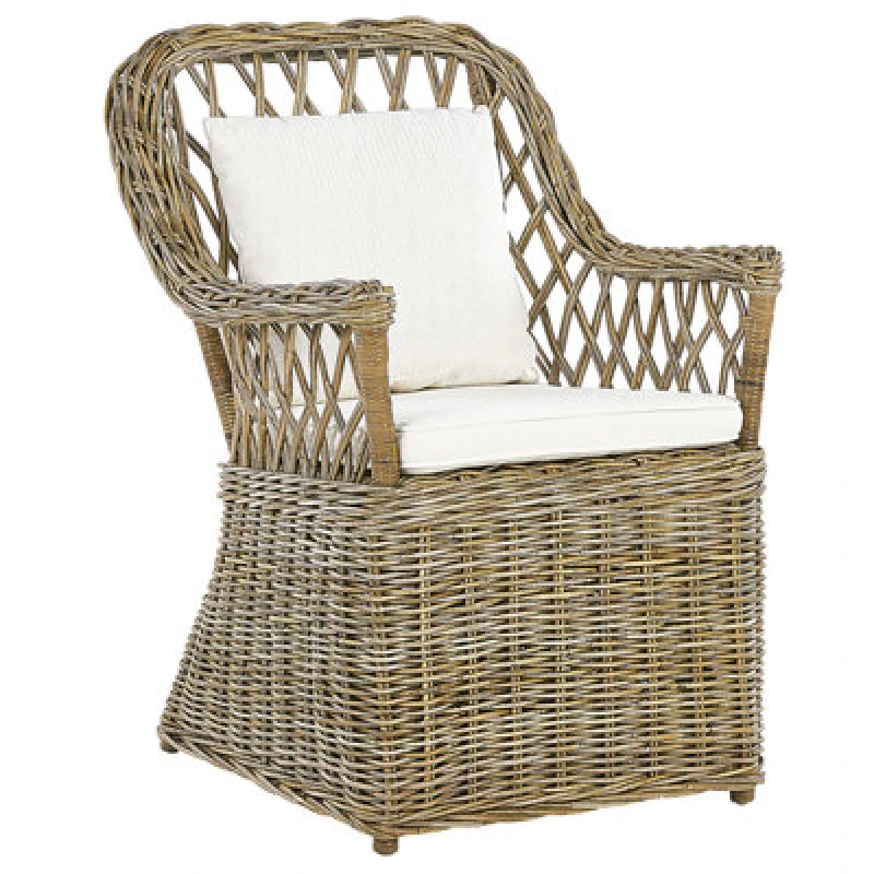 Image of Beliani Garden Armchair Maros Rattan Natural
