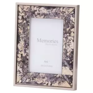 Image of Silver Foil Metallic 4X6 Frame