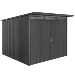 Image of Biohort AvantGarde Metal Shed A7 Standard door 8' 5'' x 9' 8'' - Dark Grey