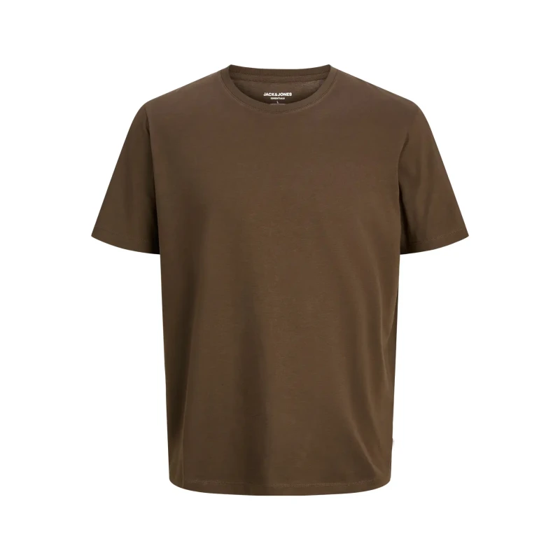 Image of jack & jones Organic Cotton T-Shirt with Crew Neck Brown Men M;L;XL;XXL
