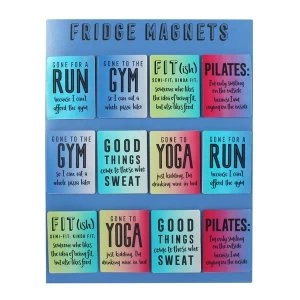 Image of Set Of 48 Assorted Gym Magnets with Display